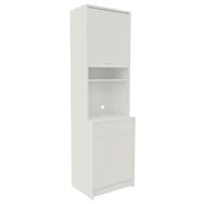 Colonne Cook H206 cm 4 tablettes + 1 tiroir + 2 rideaux - Simmob