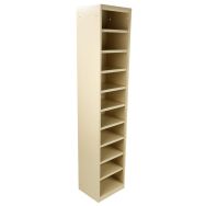 Colonne de rangement ouverte - 10 compartiments - Beige