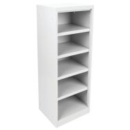 Colonne de rangement ouverte - 5 compartiments - Gris clair