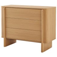 Commode 3 tiroirs Sidney Collection naturel-Somcasa