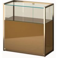 Comptoir exposition avec rangement - 95 x 45 x 95 cm - Sarazino
