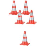 Cône bandes réfléchissantes 45 cm Lot de 5 - Manutan Expert