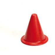 Cone de delimitation de terrain extra souple 18 cm - rouge