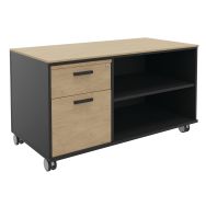 Console mobile KHEOPS 2 tiroirs dont 1 dossiers suspendus - Simmob