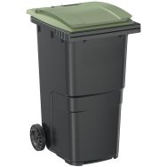 Conteneur à 2 roues - 240 L, Couvercle coloris : Vert