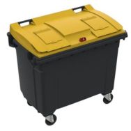 Conteneur mobile Plastic Omnium - Couvercle EMR - 660 L sans prise ventrale