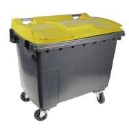 Conteneur mobile SULO - Renfort de collerette 1000 L Couvercle  Jaune