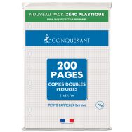 Copies doubles 200 pages 70g A4 perforées 5x5 NF 87 (Etui de 50)