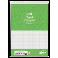 Copies doubles 200 pages 90g A4 perforées seyes (Etui de 50)