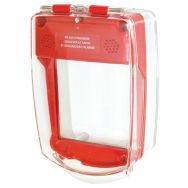 Coque de protection pour déclencheur manuel incendie rouge avec sirène