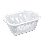 Corbeille à linge petit modèle 60 l - blanc