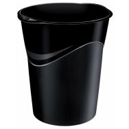 Corbeille à papier à parois pleines diam.29 cm haut.33.4 cm - Noir recyclé