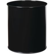 Corbeille à papier métal Manutan - 30L - Noir