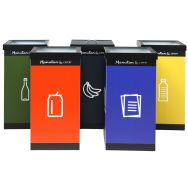 Corbeille de tri sélectif - 60 L - Manutan Expert