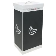 Corbeille de tri sélectif blanche - 60L - Manutan Expert