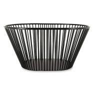 Corbeille métal noir 32x23 cm-Revol