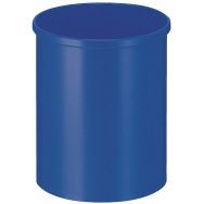 Corbeille ronde à papier en plastique - 18 L Bleu