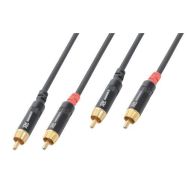 Cordon 2 x RCA mâle / 2 x RCA mâle - Power Dynamics