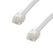 Cordon téléphonique méplat  RJ11 Mâle Mâle