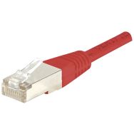 Cordon Rj45 Cat 5E F/Utp Rouge