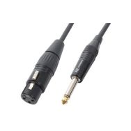 Cordon XLR femelle / jack 6,35 mono - Power Dynamics