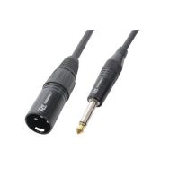 Cordon XLR mâle/jack 6,35 mono - Power Dynamics