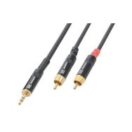 Cordon jack 3,5 mâle stéréo / 2 x RCA mâle 6 m