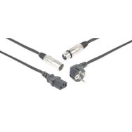Cordon secteur/signal audio XLR - Power Dynamics