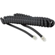 Cordon spirale 4/4 RJ9 - 2 m couleur noire