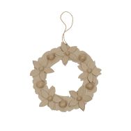 Couronne de fleurs 2x29x29cm (Lot de 2)