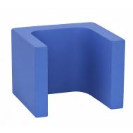Coussin réducteur rembourré pour chaise cube Pluripiu 36x31.4x31.4x16/21 H.