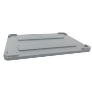 Couvercle pour bac gerbable 550 l gris