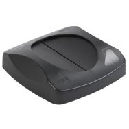 Couvercle pour poubelle carrée en plastique 87L