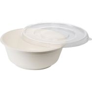 Couvercle transparent pour saladier rond en fibre - Ø 135 mm