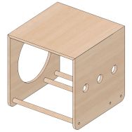 Cube activités Checubo avec différentes faces modèle 1 55x55x55 H.