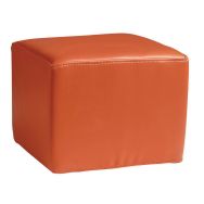 Cube en mousse orange