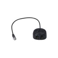 Switch casque telephonique RJ9 avec 2 boutons muet - Dacomex