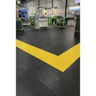 Dalle lisse industrielle H6 noire REBOURNE