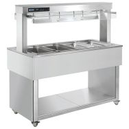 Desserte bain-marie à eau TRADITION REDTR-RED+3W