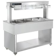 Desserte bain-marie à eau TRADITION REDTR-RED+4B