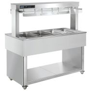 Desserte bain-marie à eau TRADITION REDTR-RED+4W