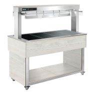 Desserte dessus chauffant TRADITION BROWNTR-BROWN+3W