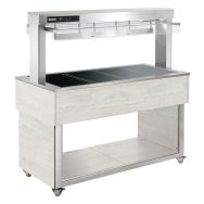 Desserte dessus chauffant TRADITION BROWNTR-BROWN+4B