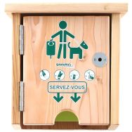 Distributeur liasse papier pour sachet canin - bois
