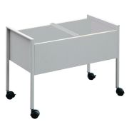 Double desserte pour dossiers suspendus - Gris clair