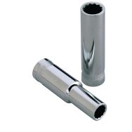 Douilles longues 1/2'' 12 pans en pouce