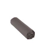Drap housse 90 x 190 Polycoton Acier