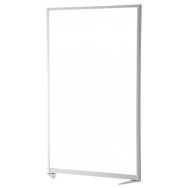 Ecran plein melamine blanc profil blanc h200xl100 cm