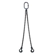 Élingue chaîne à 2 brins - Force 1600 à 11 200 kg - Non ajustable à l'aide d'un crochet autobloquant
