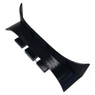 Embout d'angle rentrant pour lisse murale alveolée lar.120mm gris clair-Wattelez